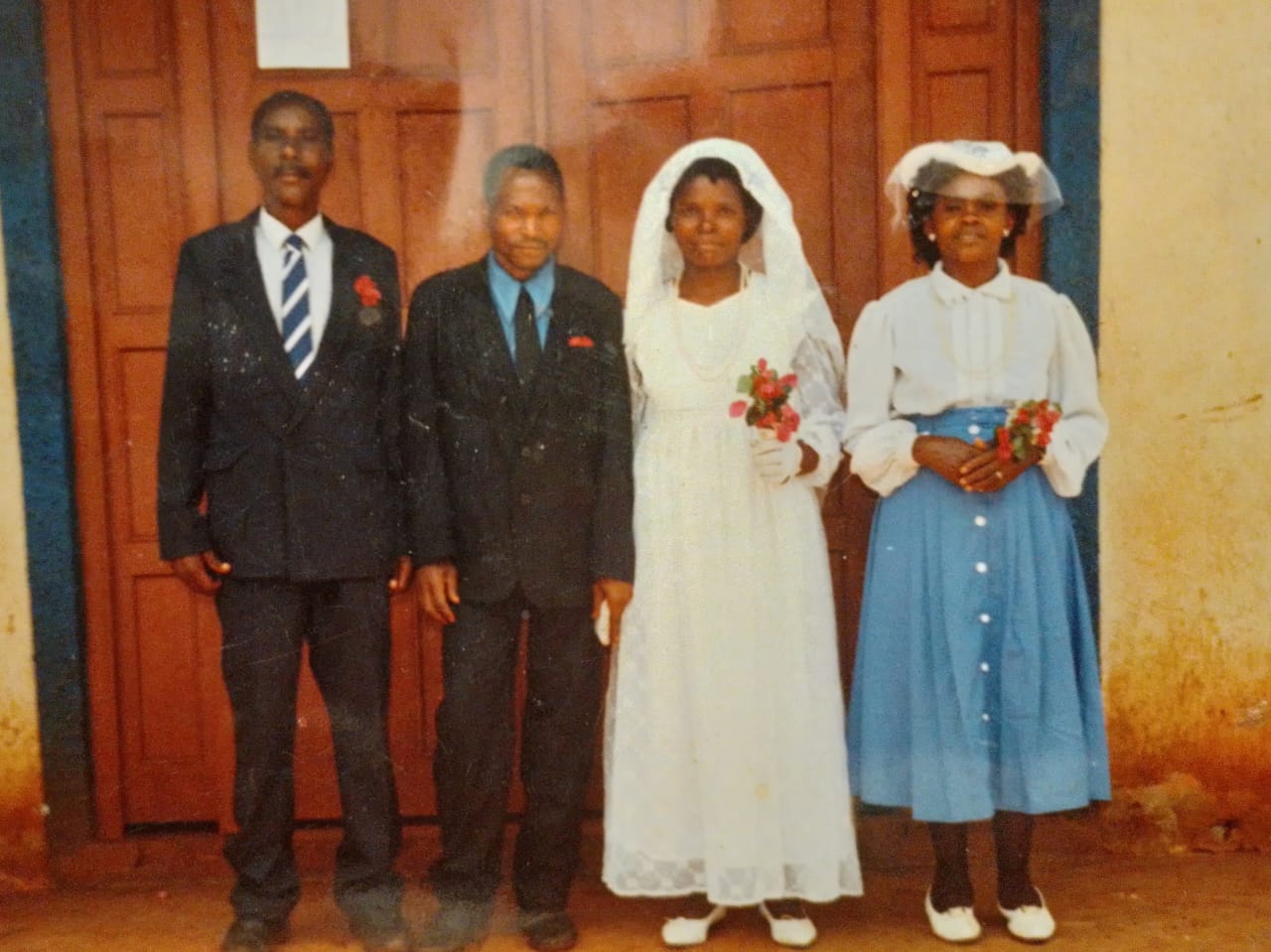 Family gathering for remembrance